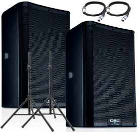 QSC K8.2 2000W 8 inch Powered Speaker Value Pack
