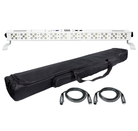 XStatic X-BAR60RGBWA-B IRC Dazzler RGBWA LED Uplight with Carry Bag Package
