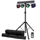 ColorKey CKU-3020 PartyBar GO Compact with Hurricane 700 Fog Machine Package