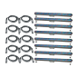 8x CHAUVET DJ COLORrail IRC + Cables
