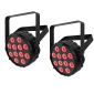 Chauvet SlimPAR T12 BT LED Par Wash w/ Bluetooth Two Pack