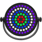 JMAZ Lighting JZ1019 HALO Q4 Wash QUAD RGBW 180W LED Light